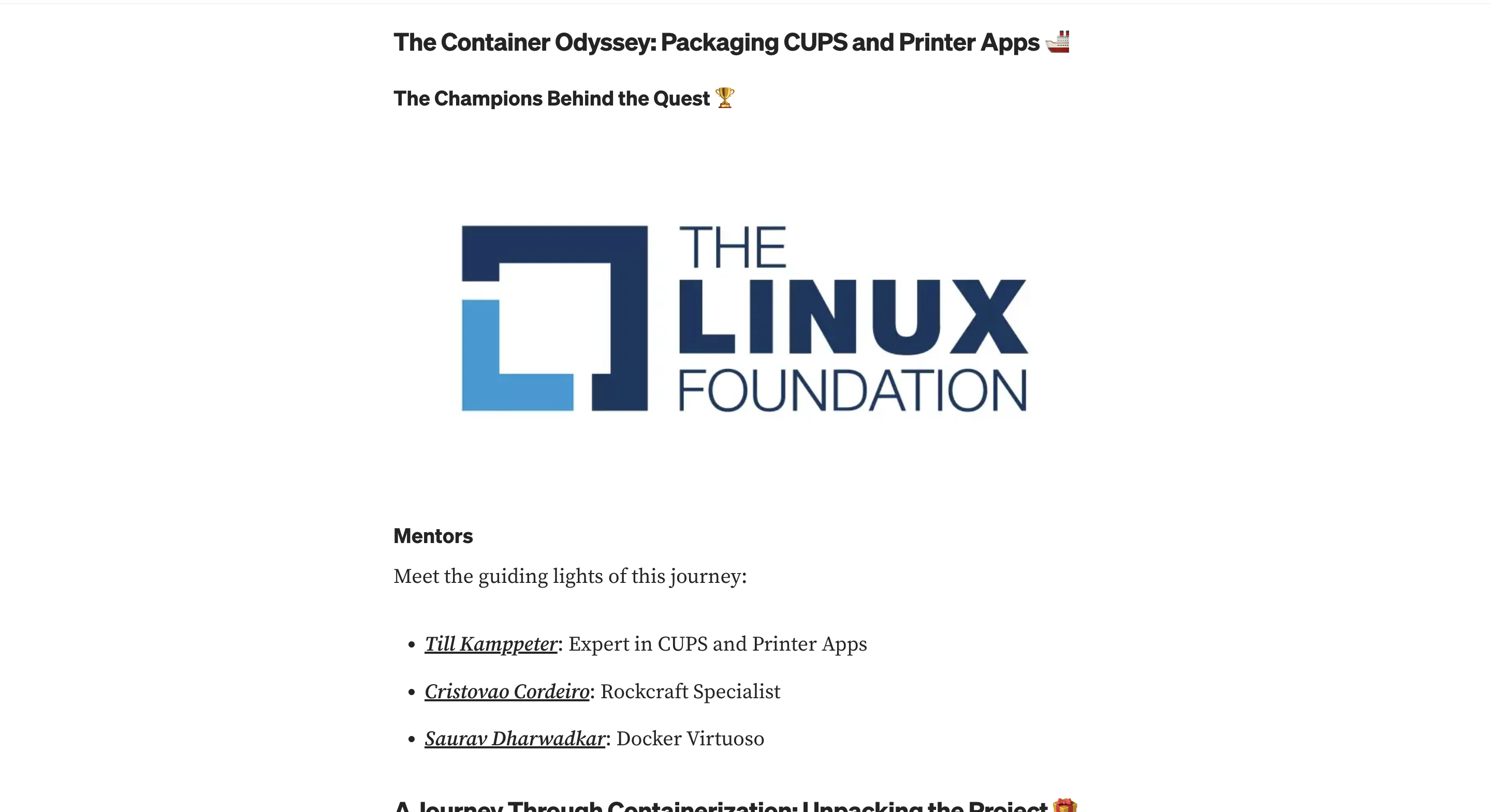 Container startup time optimization graph