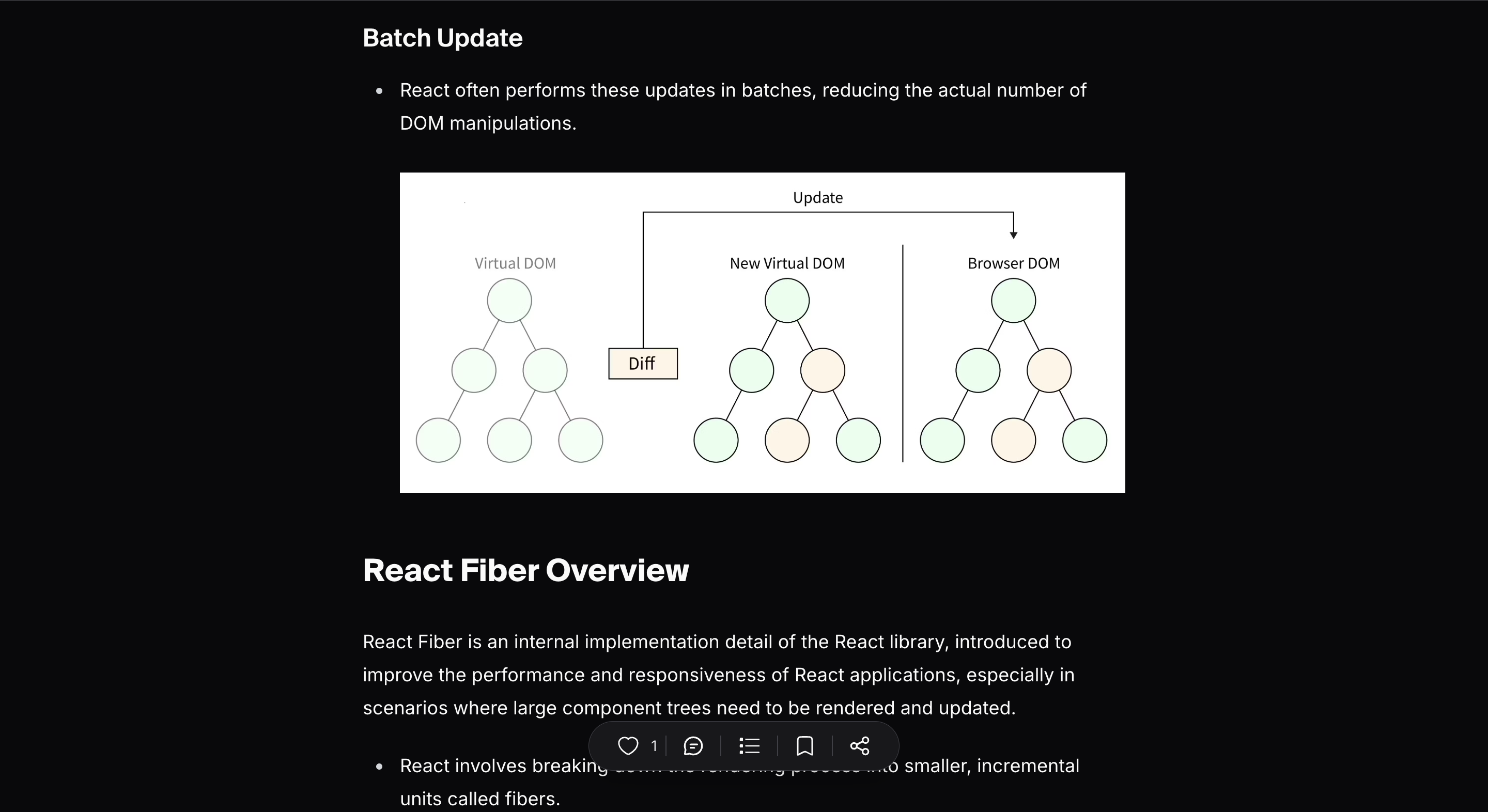 Reconciliation process visualization